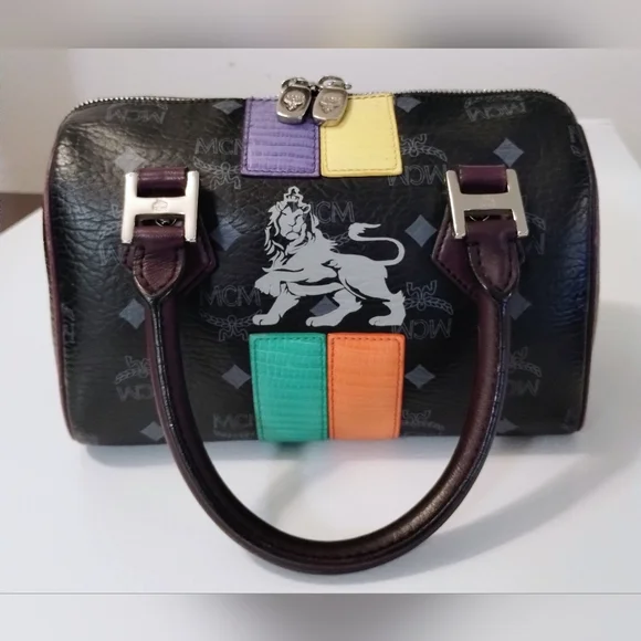 MCM Princess Lion Mini Boston Bag - Picture 2 of 14